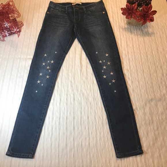 Levi's Denim - Girls Levis Skinny Jeans With Stars - Size 16 Reg